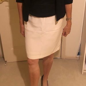 Giorgio Armani off white lined skirt
